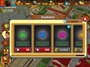 Getting in the right alliance, getting honor points means you can buy things like gladiators.